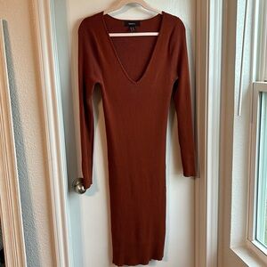 Forever 21+ burnt orange dress